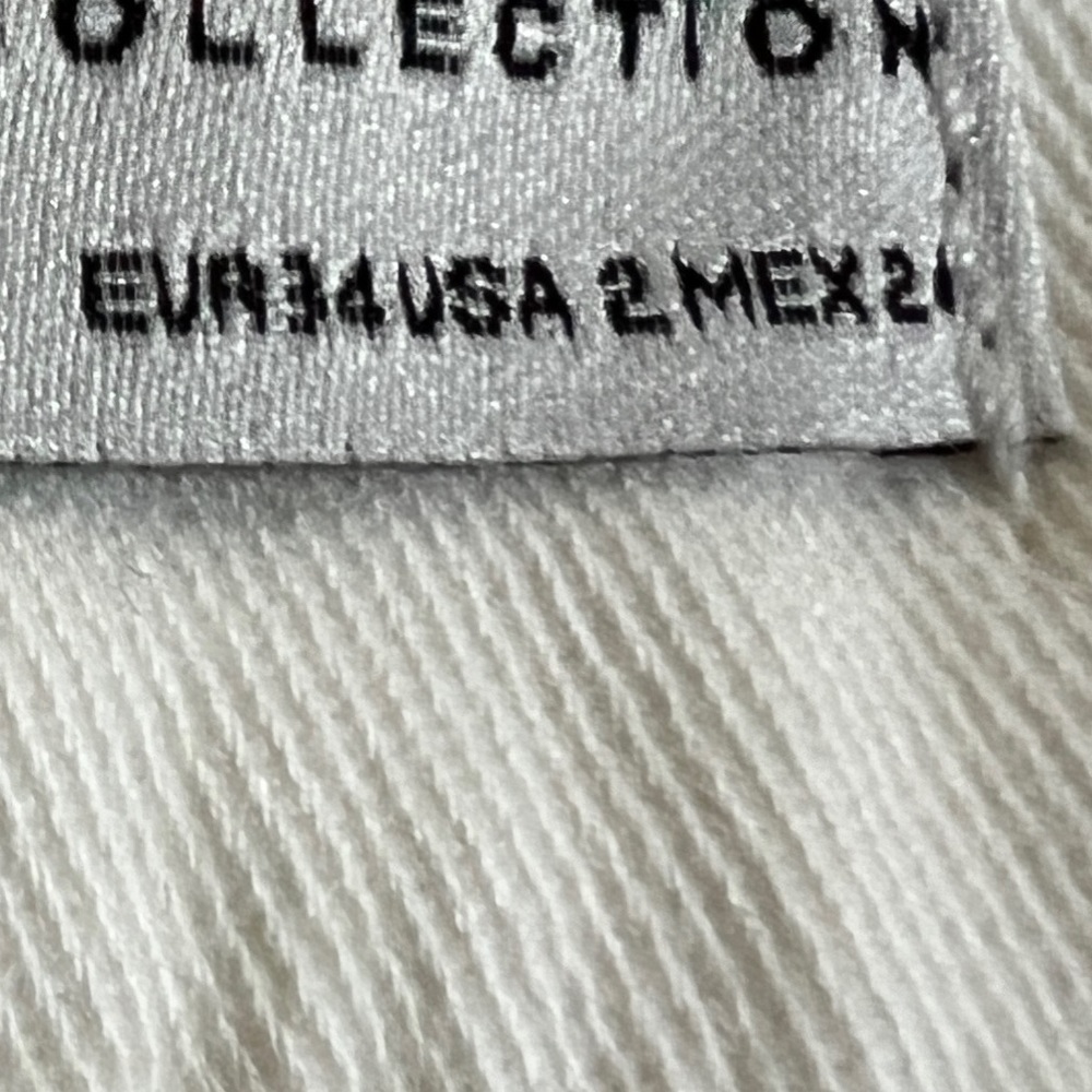 Zara Off White The Fancy Slim Fit High Waist Casual Pants Size: 2 NEW - Picture 8 of 13